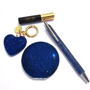 Crystal Heart Keychain, Mirror, Ink Pen & Carolina Herrera Good Girl Sample